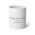 Anniversary 20oz Jumbo Mug — “Happy Anniversary, X years and forever more”