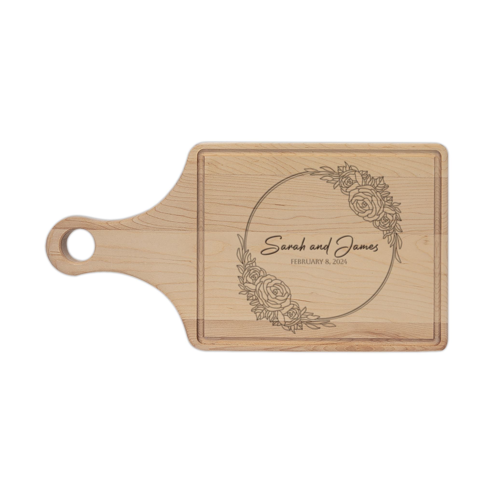 Copy of Engraved Wood Cutting Board – Personalized 'The Jansen's EST. 2026' 3 Serving/Chopping Board