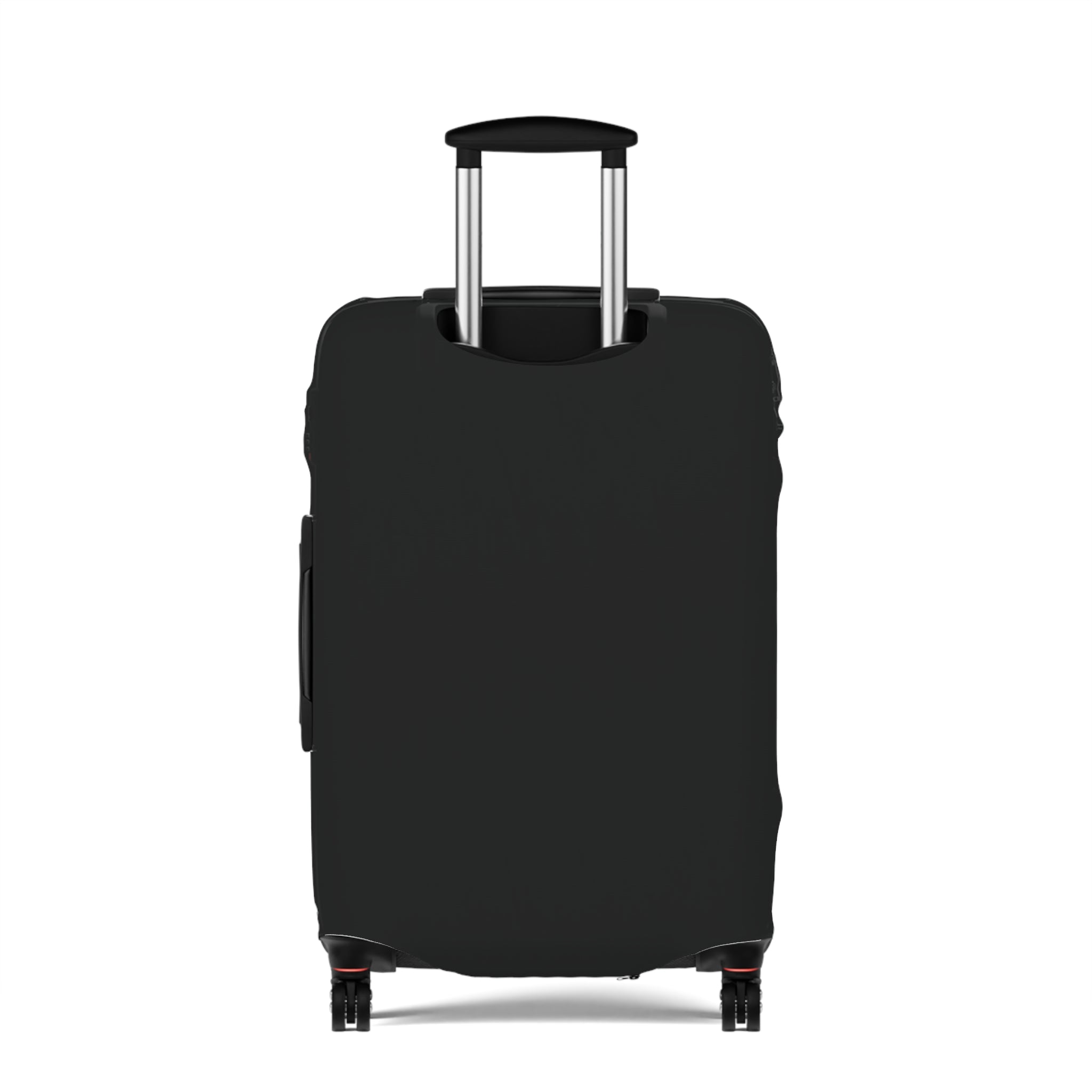 Personalized Black Luggage Cover — Monogram 'Mr Williams' Travel Protector