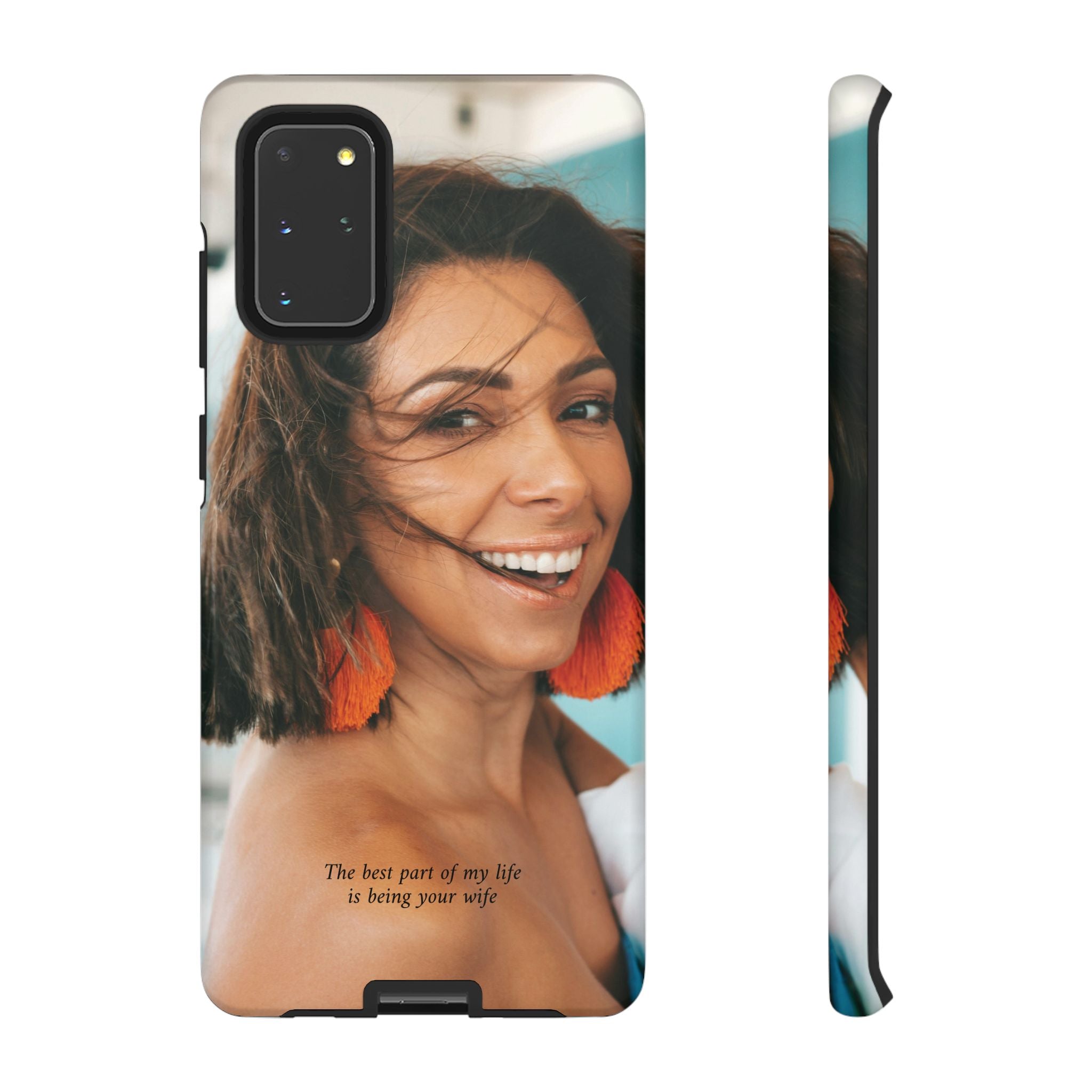 Custom Photo Phone Case — "The Best Part of My Life Is Being Your Wife" Personalized Protective Case