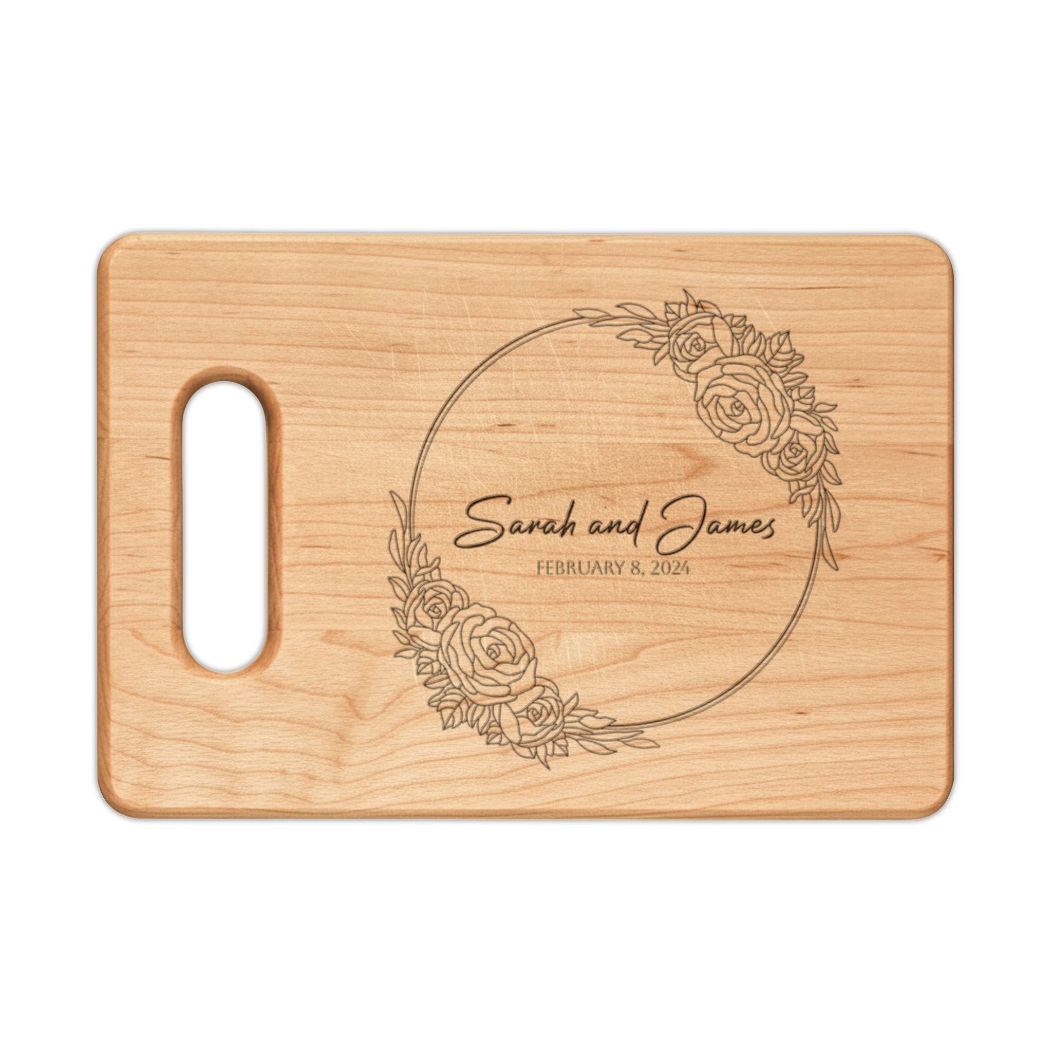 Copy of Engraved Wood Cutting Board – Personalized 'The Jansen's EST. 2026' 3 Serving/Chopping Board