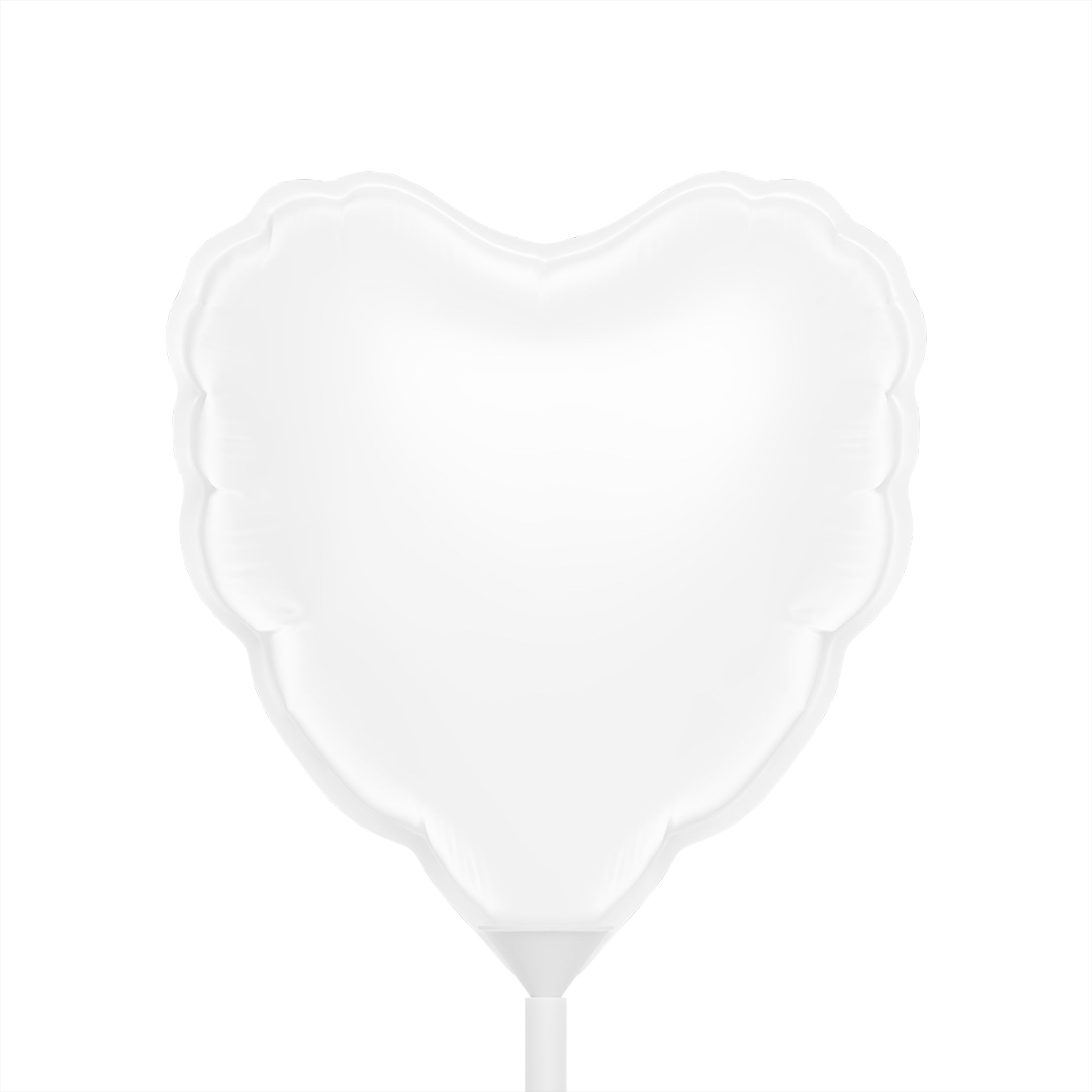 Happy Anniversary Heart Balloon — Personalized 6" White Foil Favor Balloon