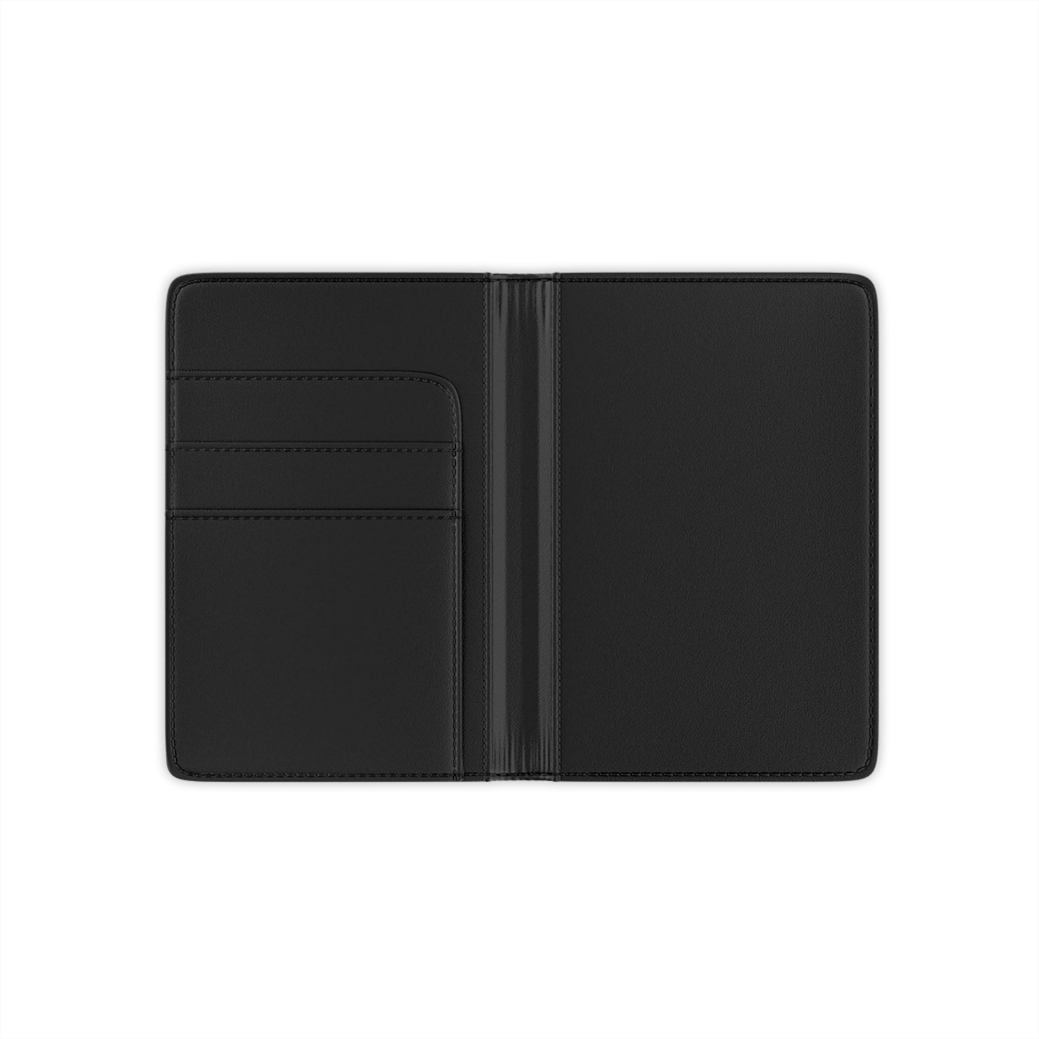 Personalized Mr. Passport Cover — Custom Monogrammed Black Leather Passport Holder